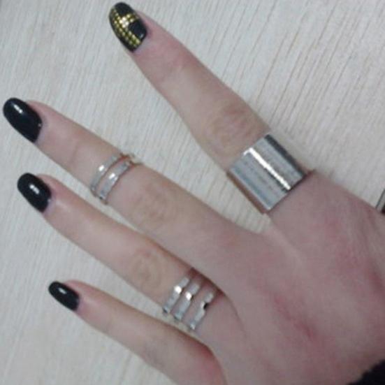 3 Pcs/Set Finger Midi Tip Finger Knuckle Open Rings Jewelry Charms