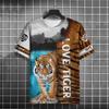 Футболки с принтом Fierce Animal 3D для мужчин, винтажные мужские футболки, летние топы с коротким рукавом, модные футболки больших размеров для мужчин, уличная одежда, новинка