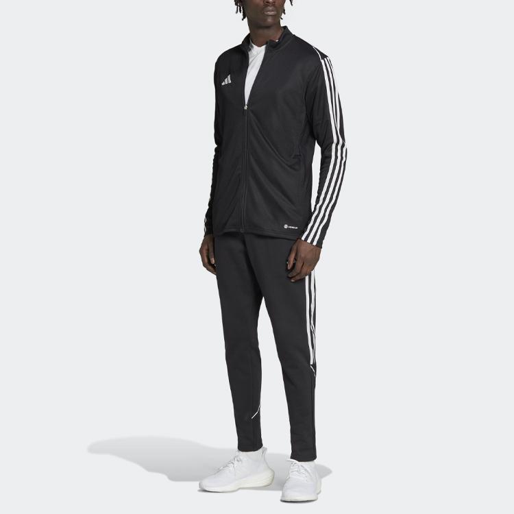 adidas Длинные спортивные брюки с однотонным логотипом, мужские брюки, черные HS3611