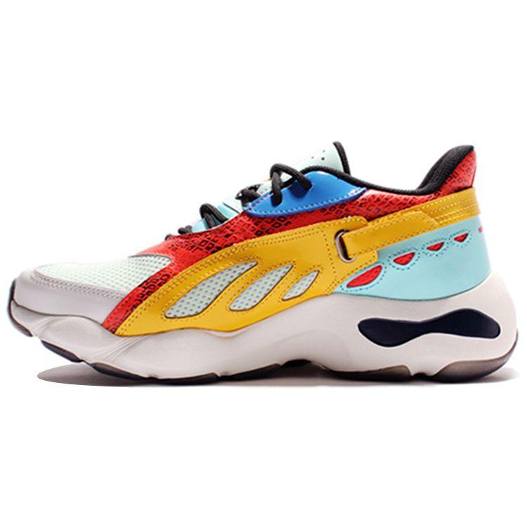 Li Ning Butterfly New York Fashion Week Runway Low-Top Dad Shoes Men Sneakers Red Yellow AGLN069-16