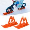 Children"s Balanced Car Skis Kids Snowboard Sledge Balanced Scooter Board Ski PartsOrange
