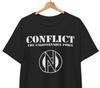 КОНФЛИКТ 'Неуправляемая сила' Анархо-панк футболка Crass Subhumans Мерч S-5XL
