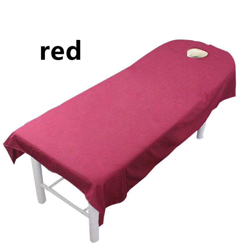 1Pcs Beauty Bed Table Cover Cosmetic Salon Sheets Sheets With Hole SPA Massage Treatment 80cmx190cm