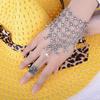 Women Boho Chain Tassel Bracelet Bangle  Finger Ring Hand Harness