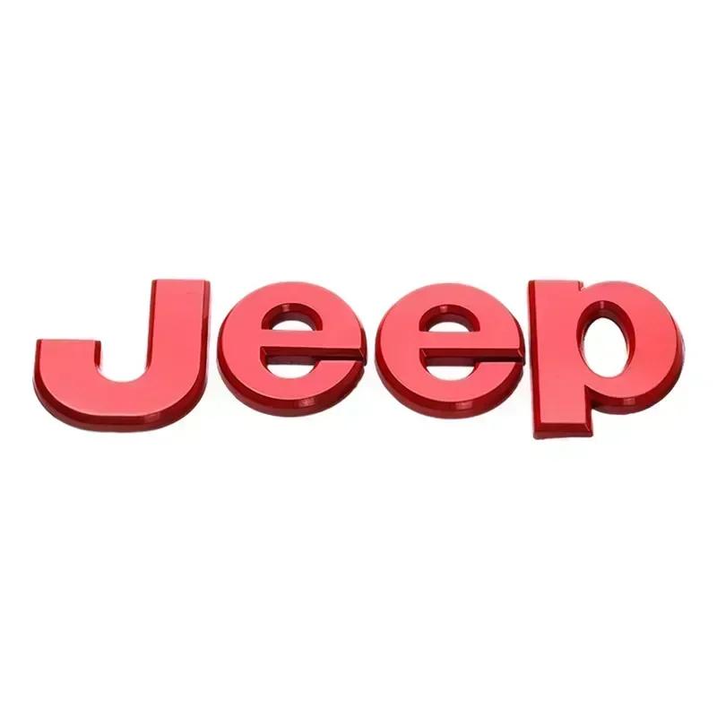 For Jeep Car Front Hood Emblem for JEEP Grand Cherokee Wrangler Renegade Patriot Liberty Compass Rear Trunk Side Badge Sticke