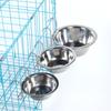 Big Capacity Hang-on Pet Bowl Stainless Steel Hanger Cage Cup Durable Pet Feeding Tool Travel