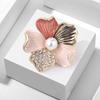 Pearl Flower Brooches Pins Women Girl Anti-Exposure Brooch