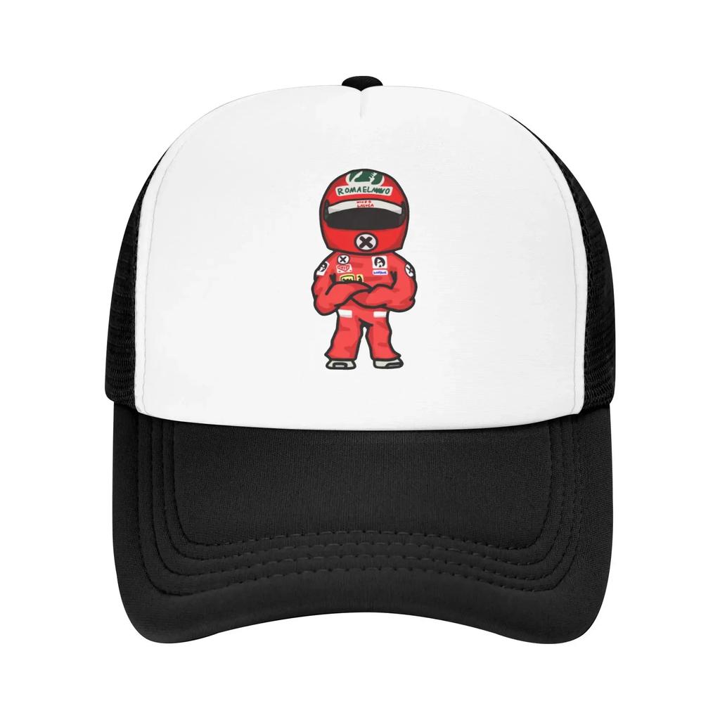 Милые забавные сетчатые бейсболки Niki Mini Racing Lauda для путешествий, кемпинга, пляжа для женщин, кокетливая шляпа, хип-хоп, тракер