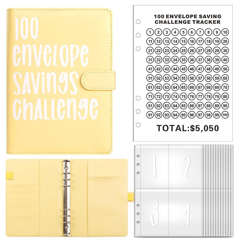 100 Конвертов Вызов Папка Экономия Сбережения Вызовы Папка-регистратор с отрывными листами Бюджетная папка с денежными конвертами Система органайзера денег