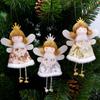 Рождественские украшения, кукла-ангел, игрушка, подвесной кулон, елочные украшения, рождественские украшения для дома, Новый год