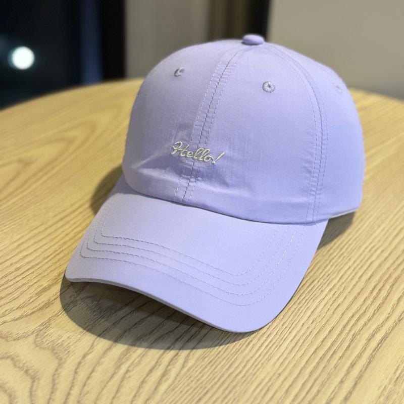 Embroidery Letter Baseball Cap Men And Women Summer Quick Drying Breathable Cap Outdoor Sports Shade Sun Hat