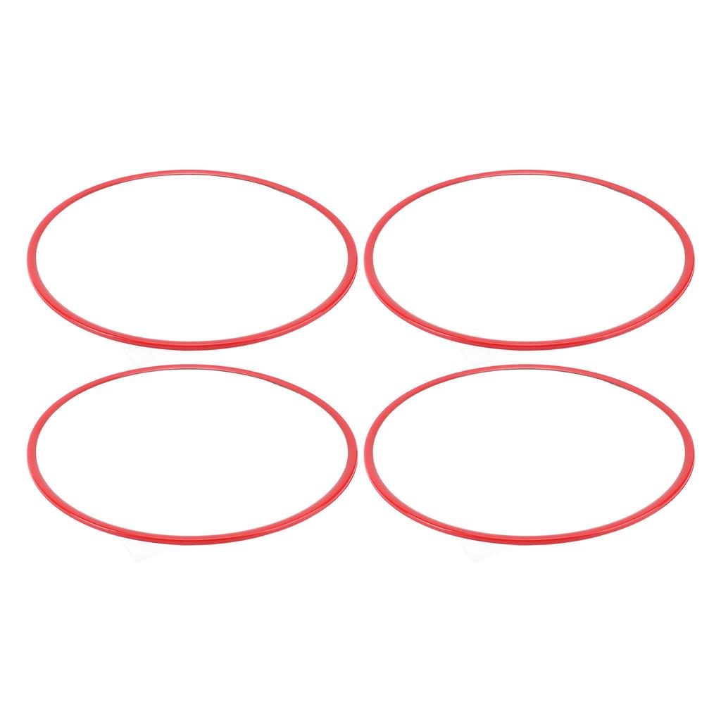 4 шт. 16-дюймовое защитное кольцо для обода колеса, самоклеящаяся накладка для защиты обода колеса от царапин, для плоского края обода автомобиля, белое