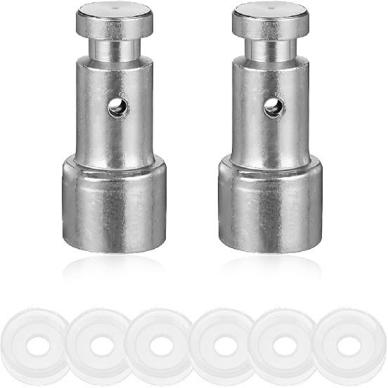 2 Pcs Universal Float Valve Seal for Pressure Cookers Replacement Parts with 6 Sealer Gasket tant Pressure Valve Power Pressures Cooker Accessories