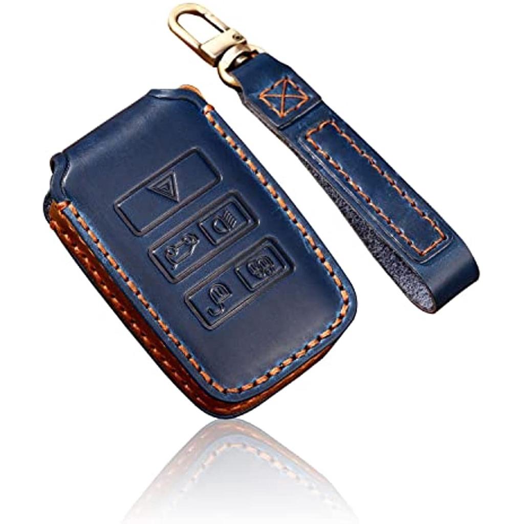 Для Range Rover Land Rover Hallmo Кожаный брелок для ключей Чехол с брелком для Evoque Velar Sport Discovery Freelander Defender Sport HSE- Bla