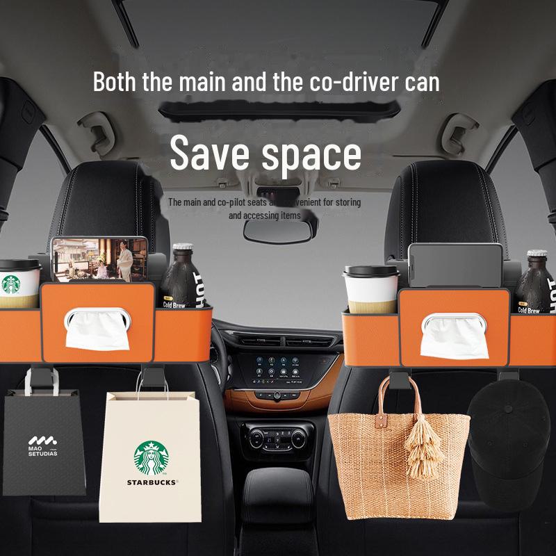 Самый продаваемый органайзер на спинку сиденья автомобиля: Подвесной органайзер, Держатель для салфеток, Водонепроницаемый пакет для мусора