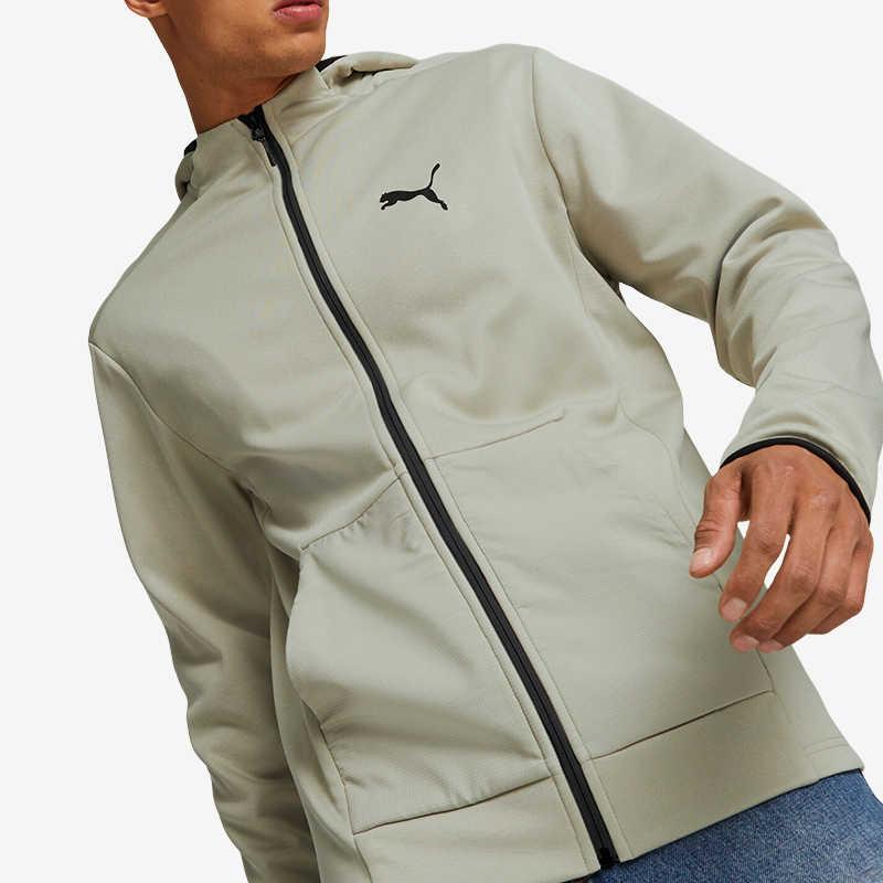 Puma Куртки Мужские Мраморно-серые С капюшоном Умеренные Другие 672387-68