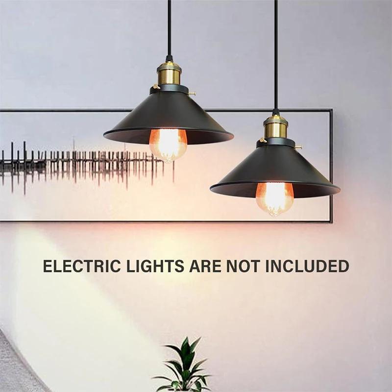 Industrial LED Pendant Light Retro Cyan Hanging Light Fixtures For Living Room Restaurant Cafe Bar Indoor Illumination Fixtures