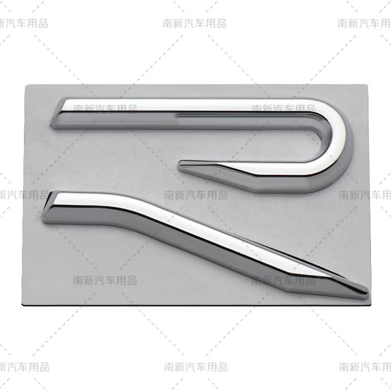AABIP1 R logo Emblem Car Metal Body Tail Trunk Sticker Accessories For Volkswagen VW GTI Rline Polo Golf MK8 Touareg Passat Magotan CC
