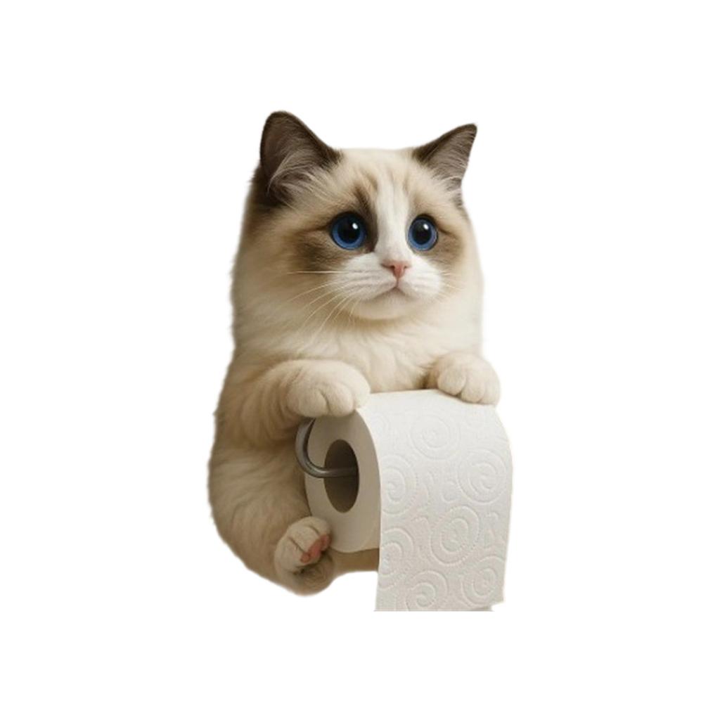 Милый тематический диспенсер для рулона туалетной бумаги для ванной комнаты, настенный, для хранения, из полимерного материала, компактный, экономящий место, домашний декор