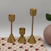 1 шт., металлические подсвечники в европейском стиле, простые золотые свадебные украшения, вечерние украшения для бара, гостиной, домашний декор, подсвечник