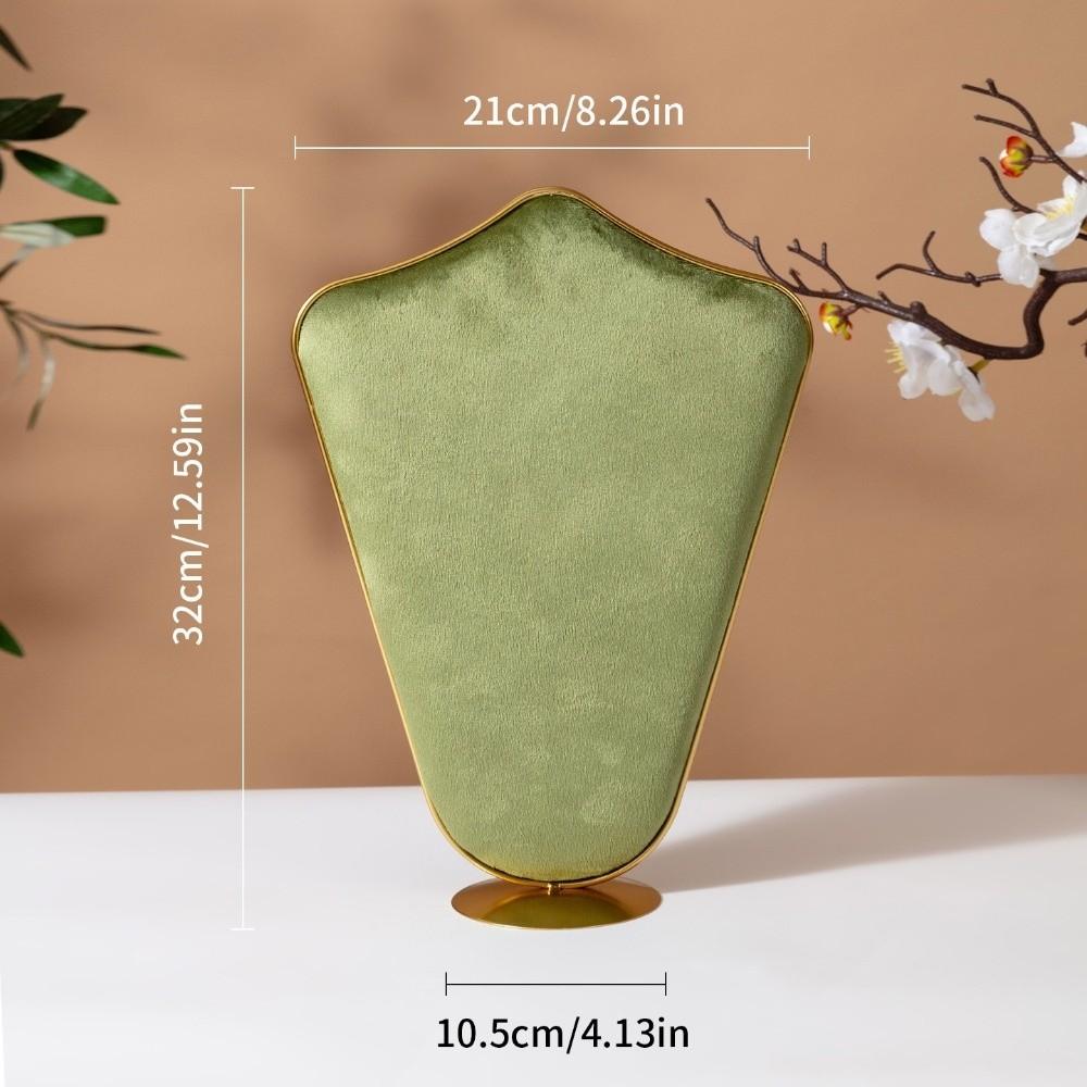 Green Jewelry Display Stand Velvet Necklace Shelf New Necklace Organizer Jewelry Shop Window