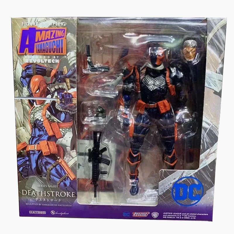 Revoltech Amazing Yamaguchi Deathstroke №011 Высокодетализированная ПВХ Фигурка Коллекционная Игрушка