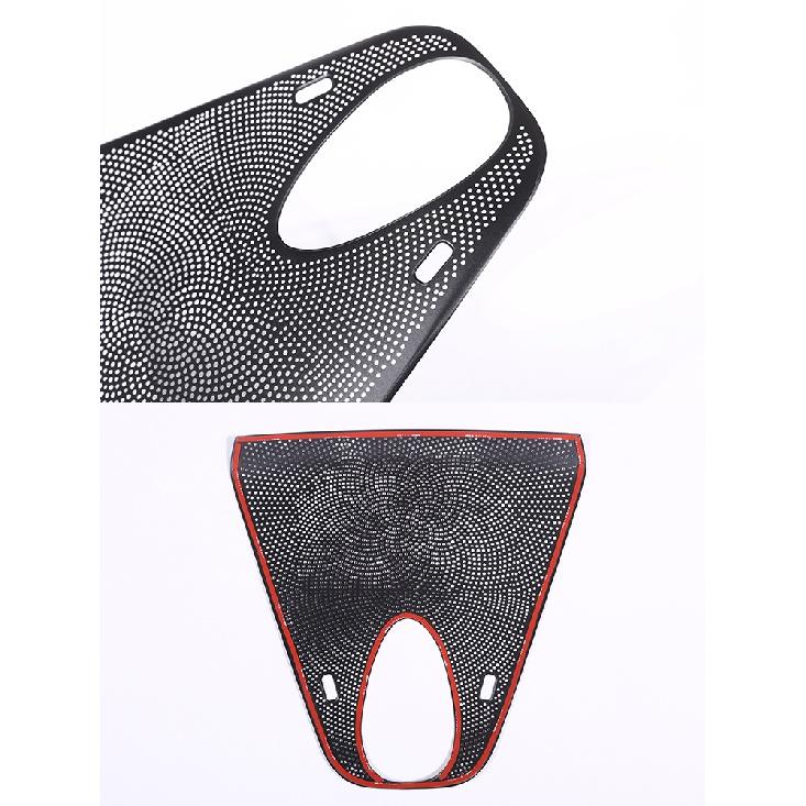 Черный алюминиевый сплав приборной панели автомобиля аудио динамик сетчатая крышка отделка наклейки подходят для Maserati Levante Auto