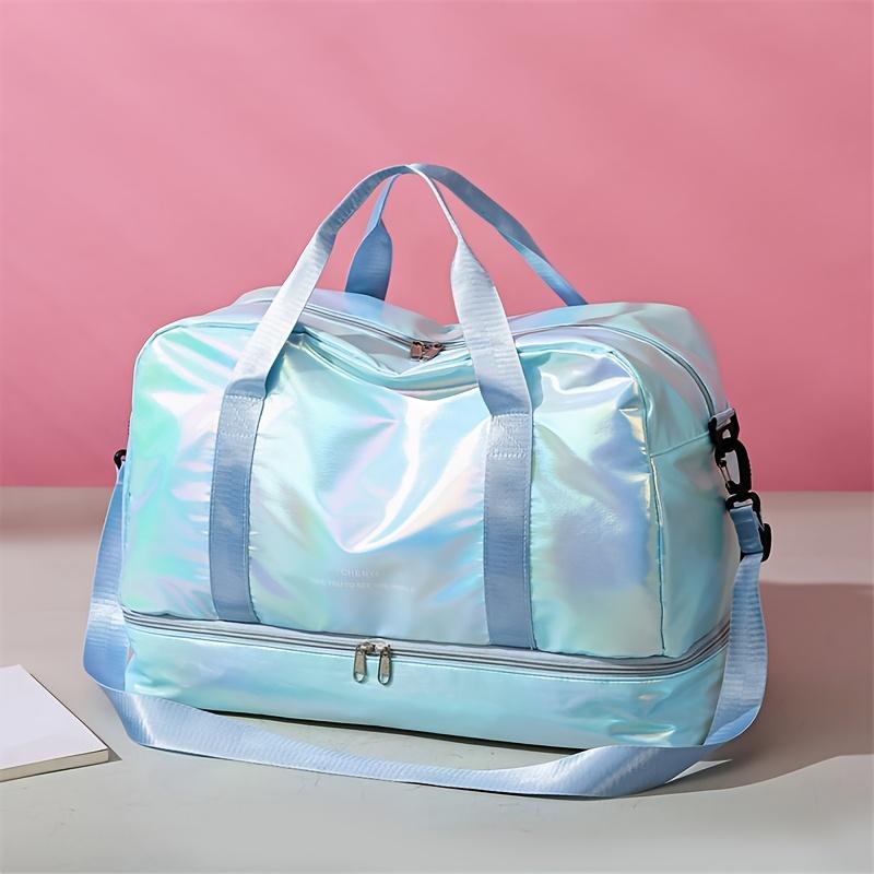 Многофункциональная дорожная сумка-даффл большой вместимости, легкая нейлоновая сумка-тоут для выходных для спортзала, спорта, поездок на ночь