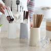 Plastic Cutlery Holder Dustproof Cutlery Storage Box Creative Chopstick Cage  Fork