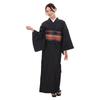 Kyoto Kimono Yuzen Washable Denim Kimono, Kaihara Komon Pattern, Single Layer Kimono, Women's, Indigo, High-Quality, Made In Japan, Ready-to-Wear (L)