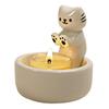 Angel Candle Holder Home Decor Candle Holder Spooky Halloween Ceramic Candle Holder Set with Ghost Gnome Figures