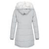 Women's Hooded Slim Fit Cotton Coat - European & American Style, Mid-Length, Solid Color, Warm Outerwear for Autumn & Winter