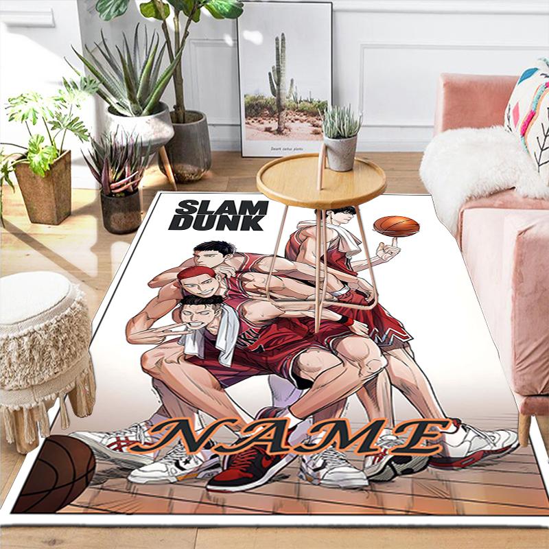 Custom 1Pc Basketball Team Spirit Rug Office Carpet Indoor Outdoor Entrance Doormat Nonslip Soft And Comfortable Living Room D2915324