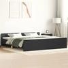 Bed Frame with Headboard and Footboard Black 160x200 cm