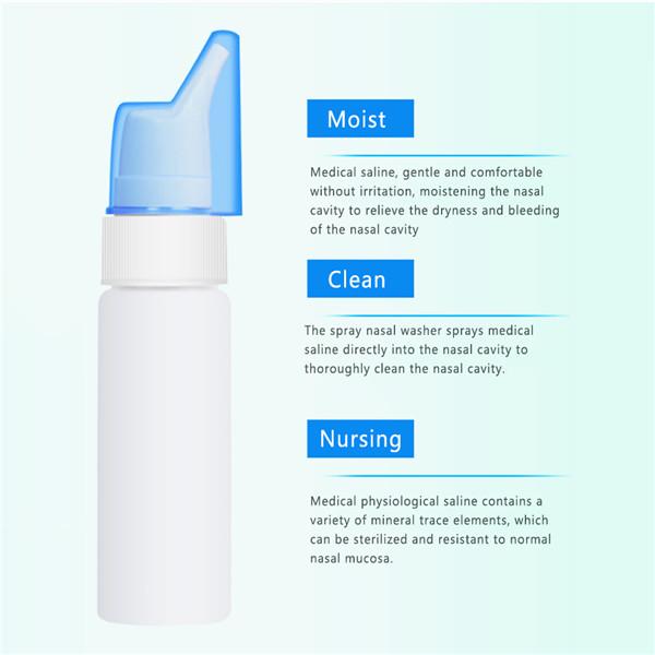 70Ml Travel Nasal Spray Nasal Spray Bottle Empty Bottle Multi-Purpose Spray Bottle Cleanse The Nasal Cavity Portable