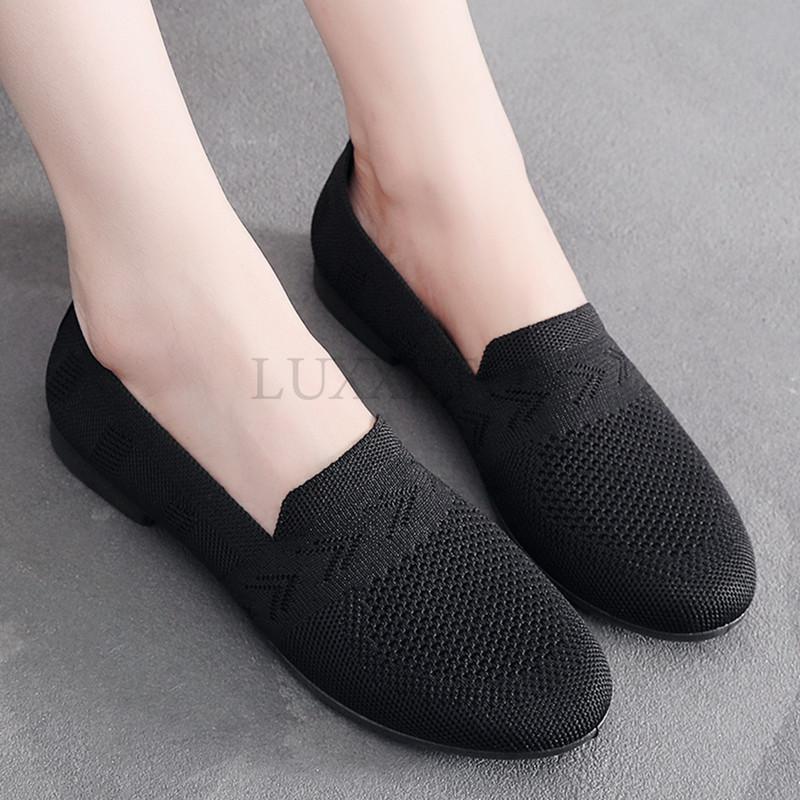 Сетчатые дышащие кроссовки женские легкие повседневные туфли на плоской подошве женские мокасины носки обувь с открытым носком женские летние