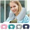 Hand Pressing Press To Inflate Pillow U-Shaped Neckrest Pad Neck Support Cushion Tourist
