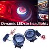 Car LED Devil Eyes Headlights 3 Inch 12V Dynamic Devil Eye Lens Light WIFI Control Eyes Retrofit Kits Auto Accessories