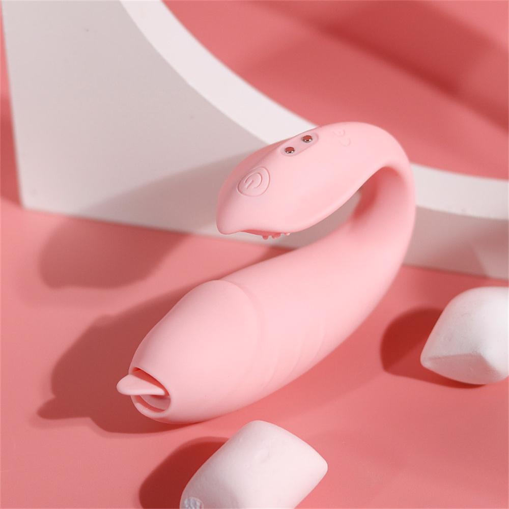 Vibrating Egg Clitoris Stimulator Tongue Licking G Spot Wearable Vibrator Female Masturbation Remote Control Sex Toy For Women