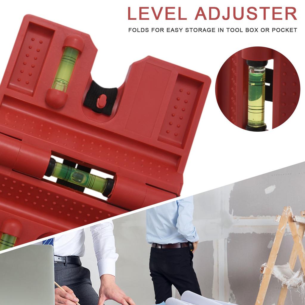Уровень спиртовой, Магнитный уровень для столба Складывается для хранения, Проверьте пузырьковый уровень