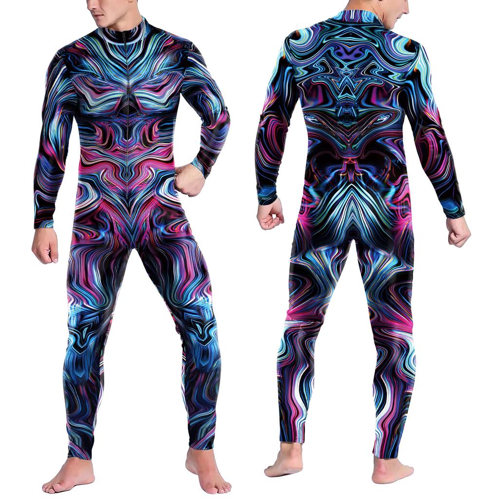 Футуристический механический бронекостюм, крутой боди для косплея, 3D-печатный костюм в стиле стимпанк, вечеринка, шоу, мужской костюм Зентай