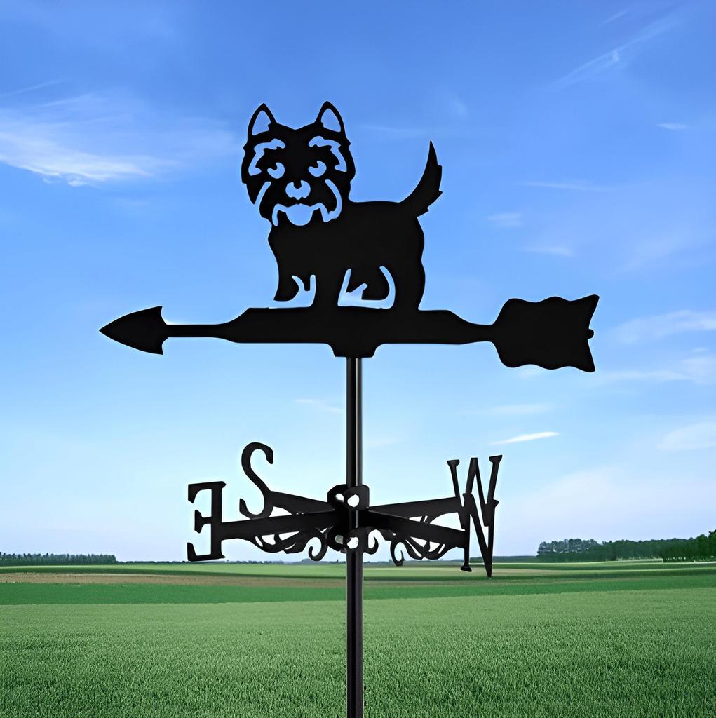 Декоративный железный флюгер - наружное украшение для металлической крыши