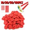 Caulk Cap Glass Glue Tip Sealing Cap Barrel Glue Mouth Protective Cover Caulking Gun Nozzles Cap Red Caulk Saving Cap 10-100pcs