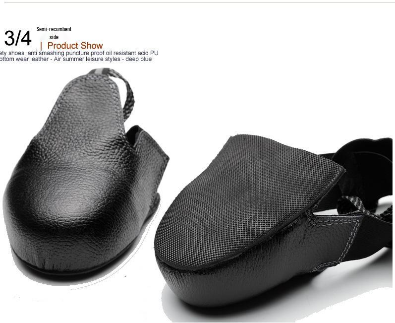 Men's Durable Steel Toe Cap Cowhide Shoe Covers for Safety and Protection