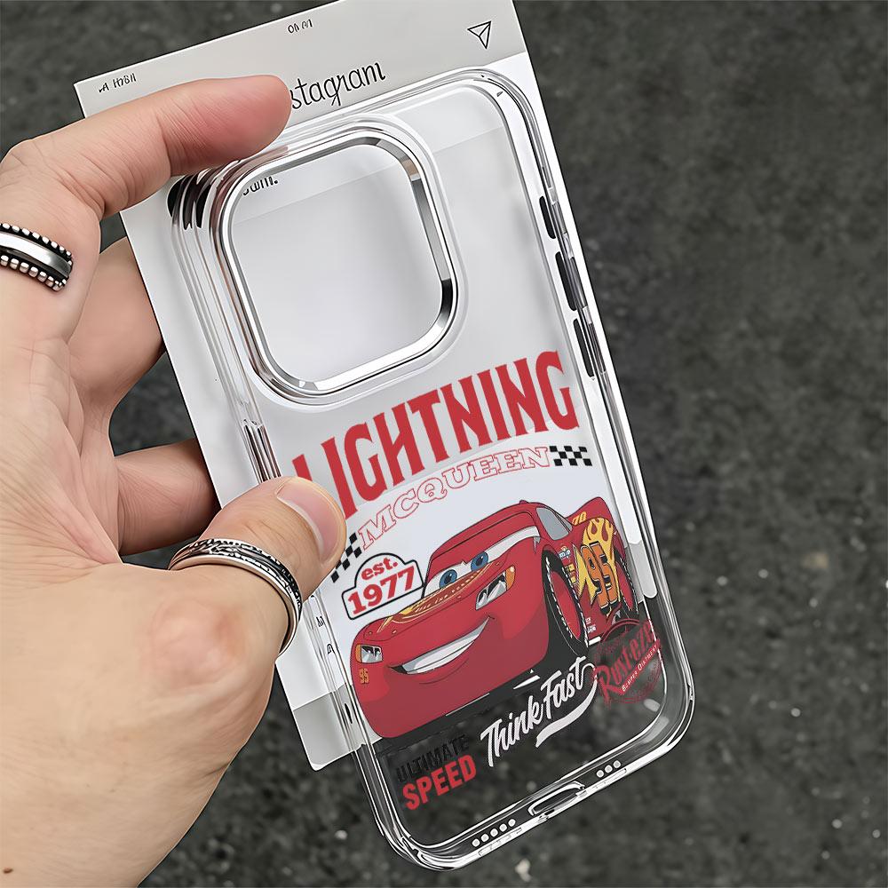 Чехол для телефона Cars L-Lightning M-McQueen для Google Pixel 10 9 8 7 8A 9A XL Pro 4G 5G Прозрачный Мягкий Силиконовый TPU Задняя Крышка