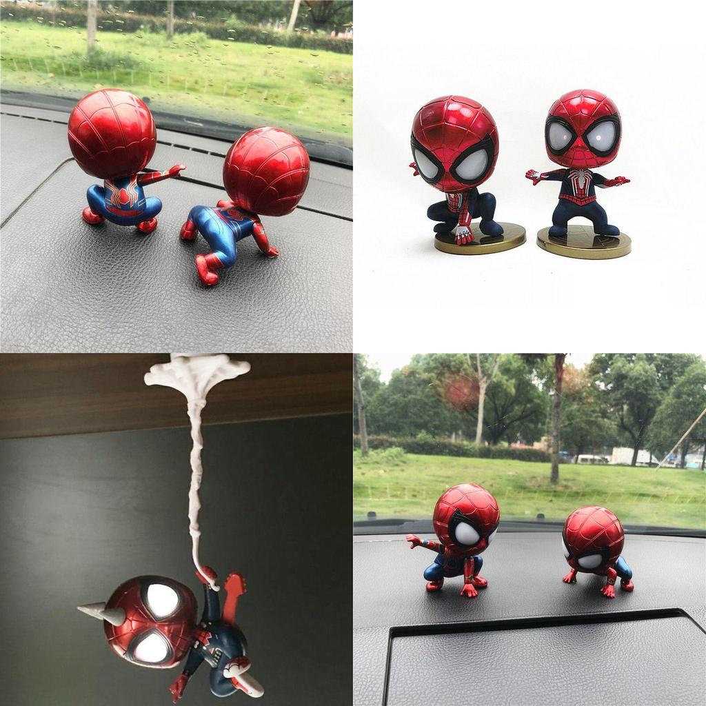 Realistic Spider-man Shaking Head Figures Perfect For Desk Display
