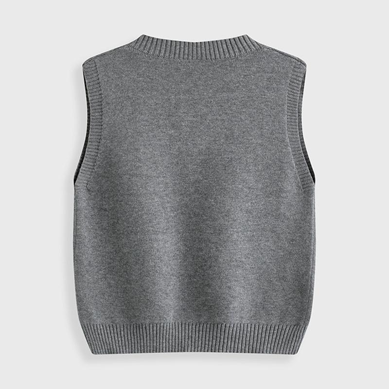 3-12 Years Kids V-Neck Knitted Vest
