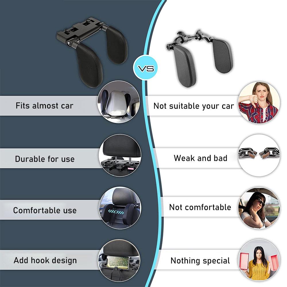 Подушка для подголовника автокресла, регулируемая подушка для поддержки головы, подушка для салона автомобиля, U-образная подушка, дорожная подушка для сна для детей и взрослых
