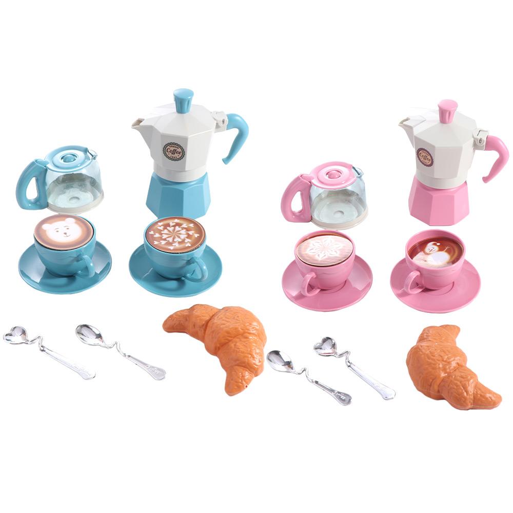 Coffee Machine Simulation Coffee Set Kettle Snack Afternoon Tea Toy Play House Toy  Kids Gift