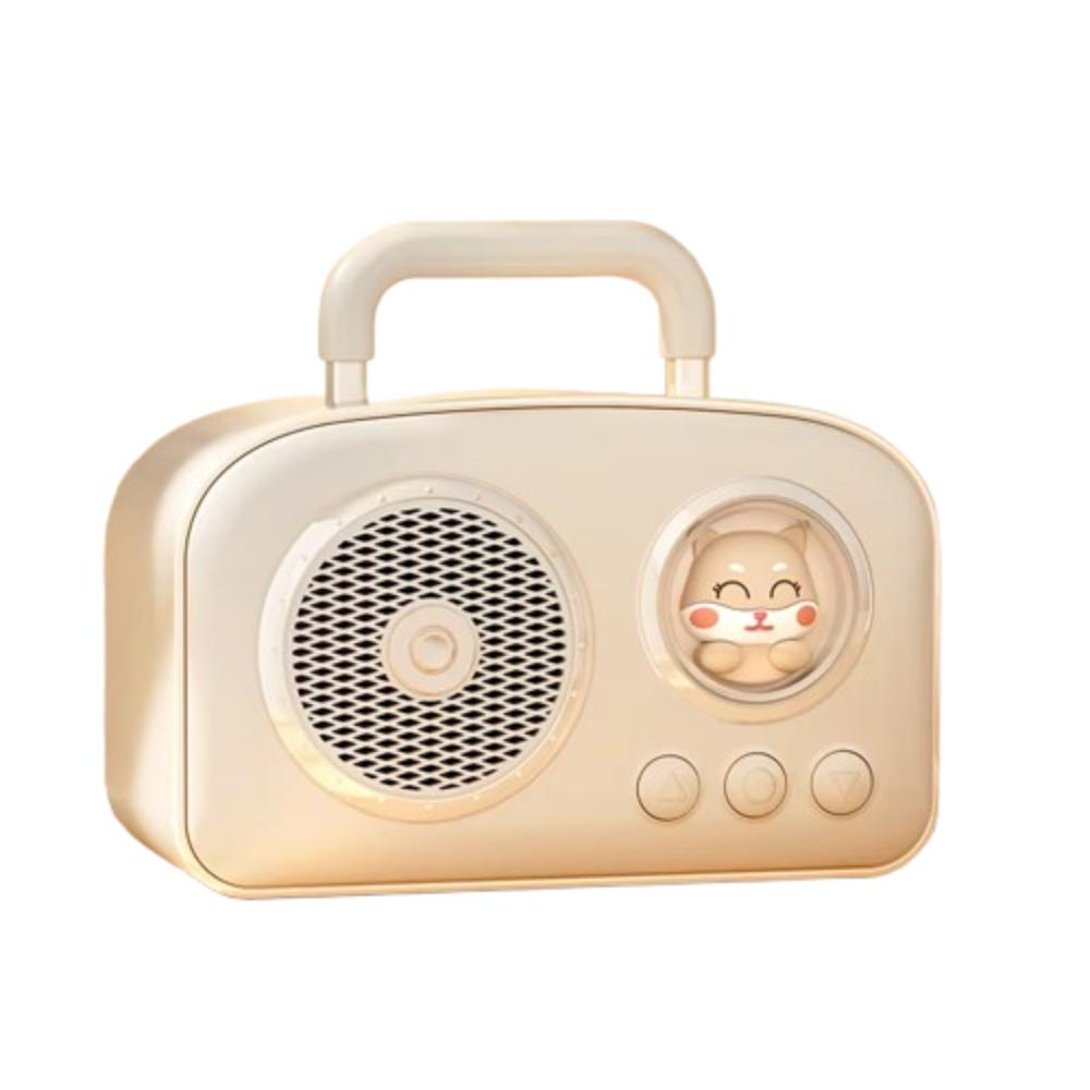 USB Interface Portable Speaker Rich Bass Wireless Speaker Mini Retro Bluetooth Speaker  Student Use